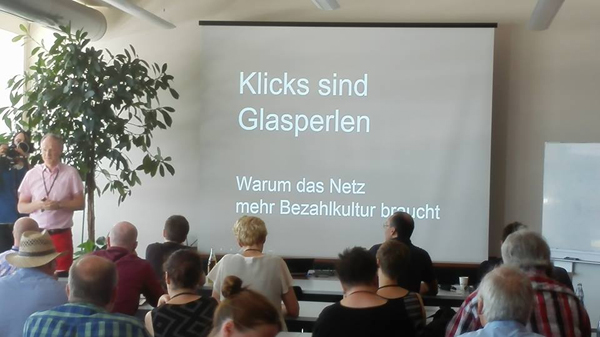 Klicks sind Glasperlen - Vortrag vom Chefredakteur der Rhein-Zeitung, Christian Lindner