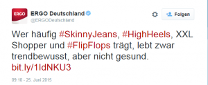 ERGO Deutschland auf Twitter_ _Wer häufig #SkinnyJeans, #HighHeels, XXL Shopper